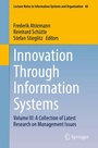 Cover: Innovation Through Information Systems - Springer