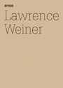 Cover: Lawrence Weiner - Hatje Cantz Verlag
