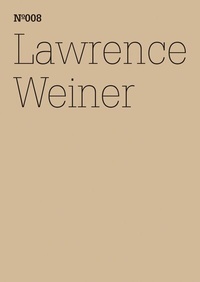 Abbildung von: Lawrence Weiner - Hatje Cantz Verlag