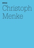 Cover: Christoph Menke - Hatje Cantz Verlag