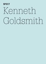 Cover: Kenneth Goldsmith - Hatje Cantz Verlag