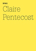 Cover: Claire Pentecost - Hatje Cantz Verlag