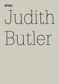 Cover: Judith Butler - Hatje Cantz Verlag