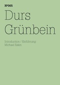 Cover: Durs Gr&uuml;nbein - Hatje Cantz Verlag