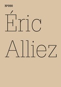 Cover: &Eacute;ric Alliez - Hatje Cantz Verlag
