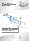 Cover: Requirements-driven Identification and Validation of Reusable System and Development Elements - Fraunhofer Verlag
