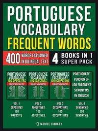 Abbildung von: Portuguese Vocabulary - Frequent Words (4 Books in 1 Super Pack) - Mobile Library