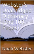 Cover: Webster's Unabridged Dictionary (2nd 100 Pages) - iOnlineShopping.com