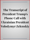 Cover: The Transcript of President Trump's Phone Call with Ukrainian President Volodymyr Zelenskiy - Andura Publishing