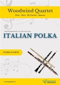 Cover: Woodwind Quartet "Italian Polka" score & parts - Glissato Edizioni Musicali