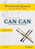 Cover: Woodwind Quartet "Can Can" score & parts - Glissato Edizioni Musicali