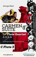 Cover: "Carmen" Suite for Flute Quartet (C Flute 3) - Glissato Edizioni Musicali