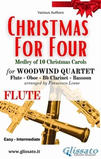 Abbildung von: Flute part of "Christmas for four" - Woodwind Quartet - Glissato Edizioni Musicali