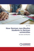 Cover: How German non-Muslim students in German universities - LAP Lambert Academic Publishing