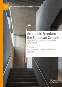 Enlarge image Cover: Academic Freedom in the European Context - Palgrave Macmillan