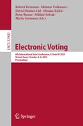 Cover: Electronic Voting - Springer