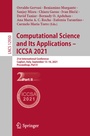 Cover: Computational Science and Its Applications - ICCSA 2021 - Springer