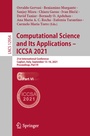 Cover: Computational Science and Its Applications - ICCSA 2021 - Springer