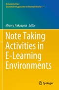 Cover: Note Taking Activities in E-Learning Environments - Springer