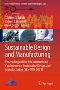 Cover: Sustainable Design and Manufacturing - Springer