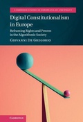 Cover: Digital Constitutionalism in Europe - Cambridge University Press