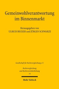 Abbildung von: Gemeinwohlverantwortung im Binnenmarkt - Mohr Siebeck