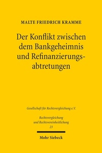 Abbildung von: Der Konflikt zwischen dem Bankgeheimnis und Refinanzierungsabtretungen - Mohr Siebeck