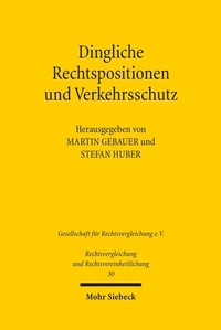 Abbildung von: Dingliche Rechtspositionen und Verkehrsschutz - Mohr Siebeck