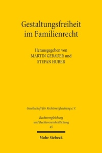 Abbildung von: Gestaltungsfreiheit im Familienrecht - Mohr Siebeck