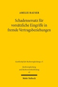 Abbildung von: Schadensersatz fuer vorsaetzliche Eingriffe in fremde Vertragsbeziehungen - Mohr Siebeck