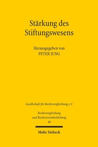 Abbildung von: Staerkung des Stiftungswesens - Mohr Siebeck