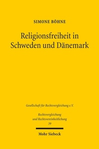 Abbildung von: Religionsfreiheit in Schweden und Daenemark - Mohr Siebeck