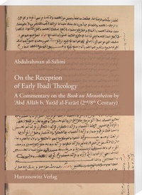 Abbildung von: On the Reception of Early Ibadi Theology - Harrassowitz Verlag