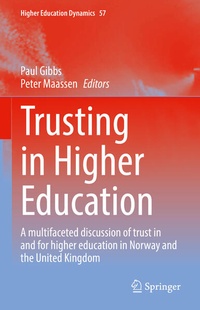 Enlarge image Cover: Trusting in Higher Education - Springer
