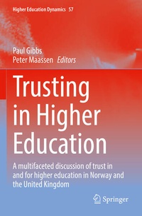 Enlarge image Cover: Trusting in Higher Education - Springer