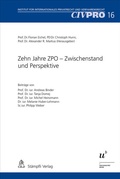 Cover: Zehn Jahre ZPO - Zwischenstand und Perspektive - St&auml;mpfli Verlag