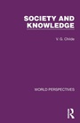 Cover: Society and Knowledge - Routledge