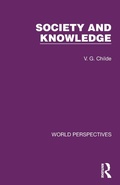 Cover: Society and Knowledge - Routledge