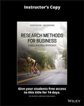 Cover: Research Methods for Business: A Skill Building Approach, 8e Evaluation Copy - Wiley