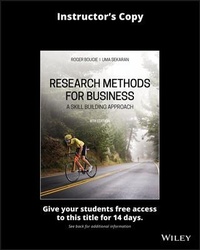 Enlarge image Cover: Research Methods for Business: A Skill Building Approach, 8e Evaluation Copy - Wiley