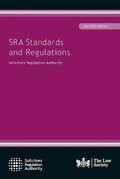 Cover: SRA Standards and Regulations July 2021 edition - The Law Society