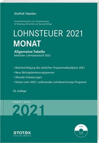 Abbildung von: Tabelle, Lohnsteuer 2021 Monat - Stollfuß