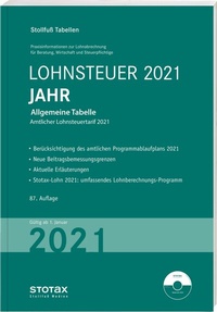 Abbildung von: Tabelle, Lohnsteuer 2021 Jahr - Stollfuß