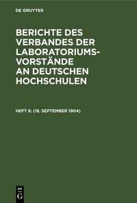 Abbildung von: (18. September 1904) - De Gruyter
