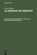 Cover: Seconde partie du texte, les branches additionnelles - De Gruyter