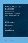 Cover: Unrecognized Entities - Martinus Nijhoff