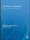 Cover: The Force of Argument - Routledge