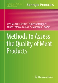 Enlarge image Cover: Methods to Assess the Quality of Meat Products - Humana