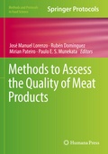 Cover: Methods to Assess the Quality of Meat Products - Humana
