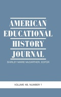 Cover: American Educational History Journal Vol 48 Issue 1 & 2 - Information Age Publishing